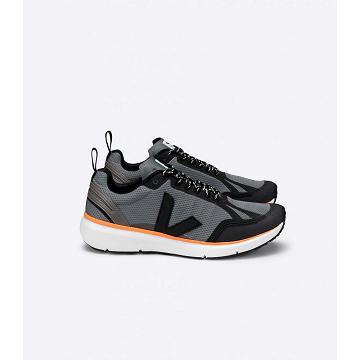 Veja CONDOR 2 ALVEOMESH Women's Shoes Black/Orange | NZ 490JPQ